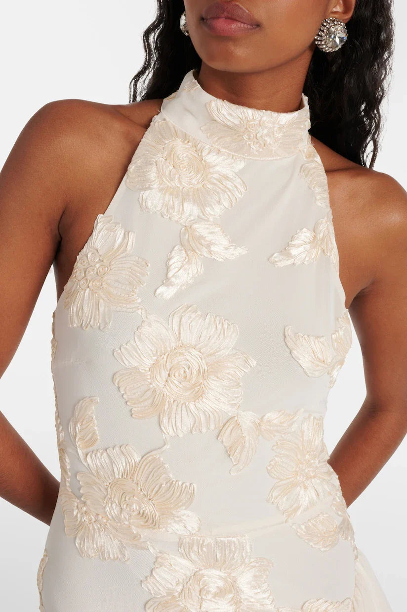 Robe Femme Floral Appliquée | SPRING