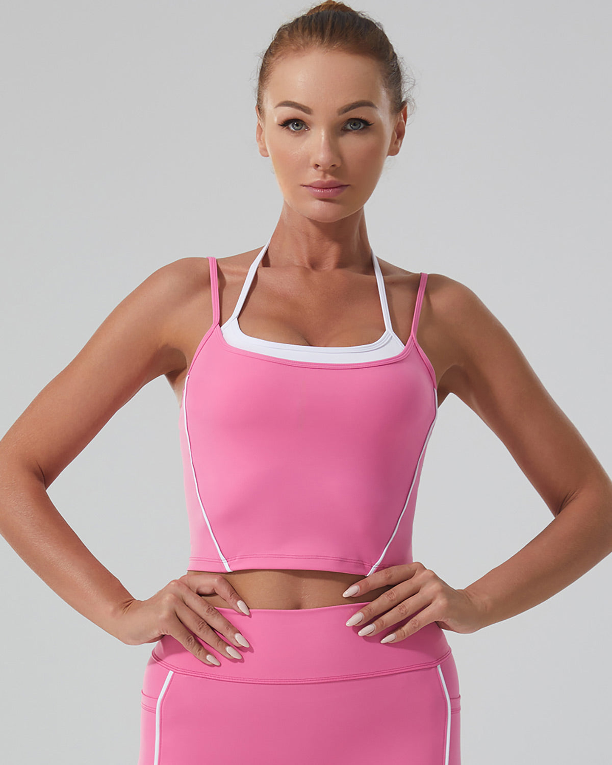 Crop Top Débardeur Rose | FLEXPEARL