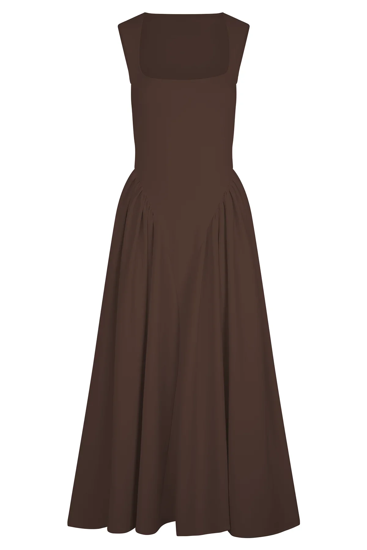 Robe Midi Femme Chocolat | SHARONN