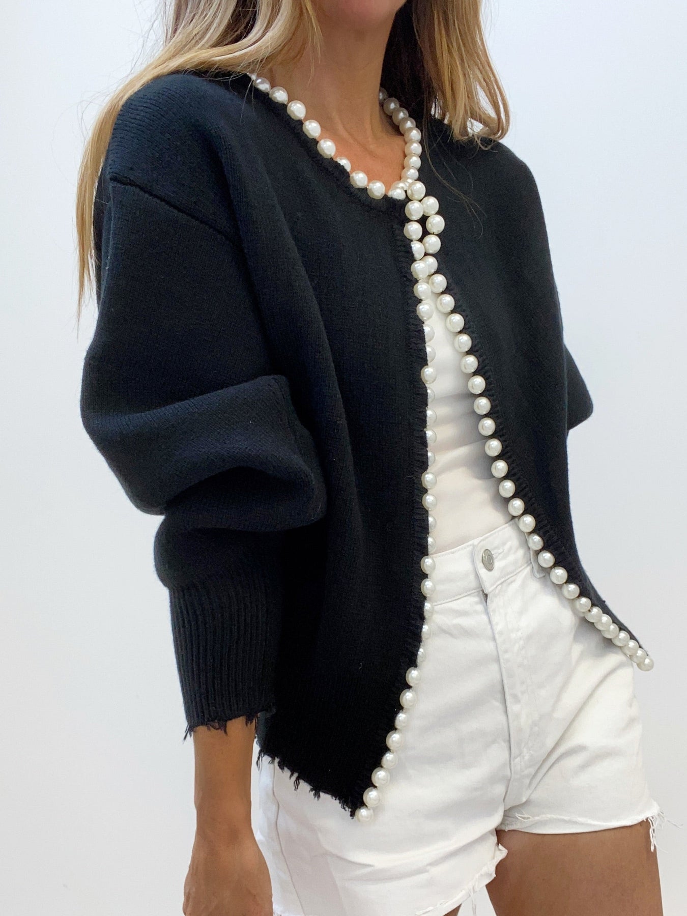 Cardigan Femme Orné de Perles | PERLEA
