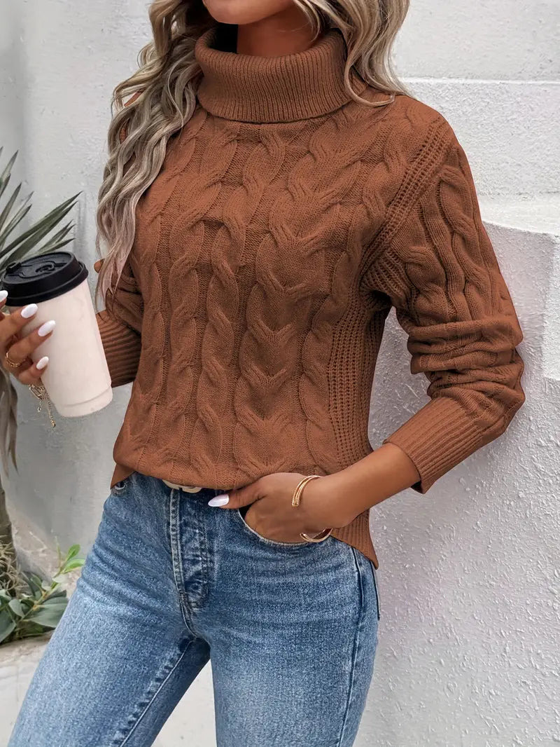 Pull Col Roulé Twisté | STYLECOZY™