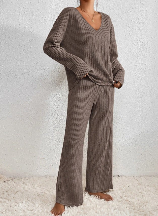 Ensemble Décontracté Femme à Col V | COZYLOUNGE