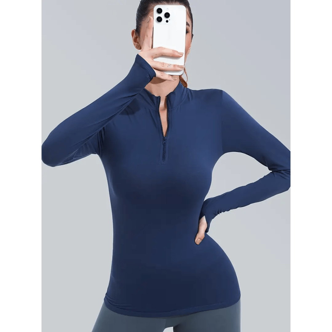 Haut Femme Manches Longues Coupe Ajustée | FLEXFIT™