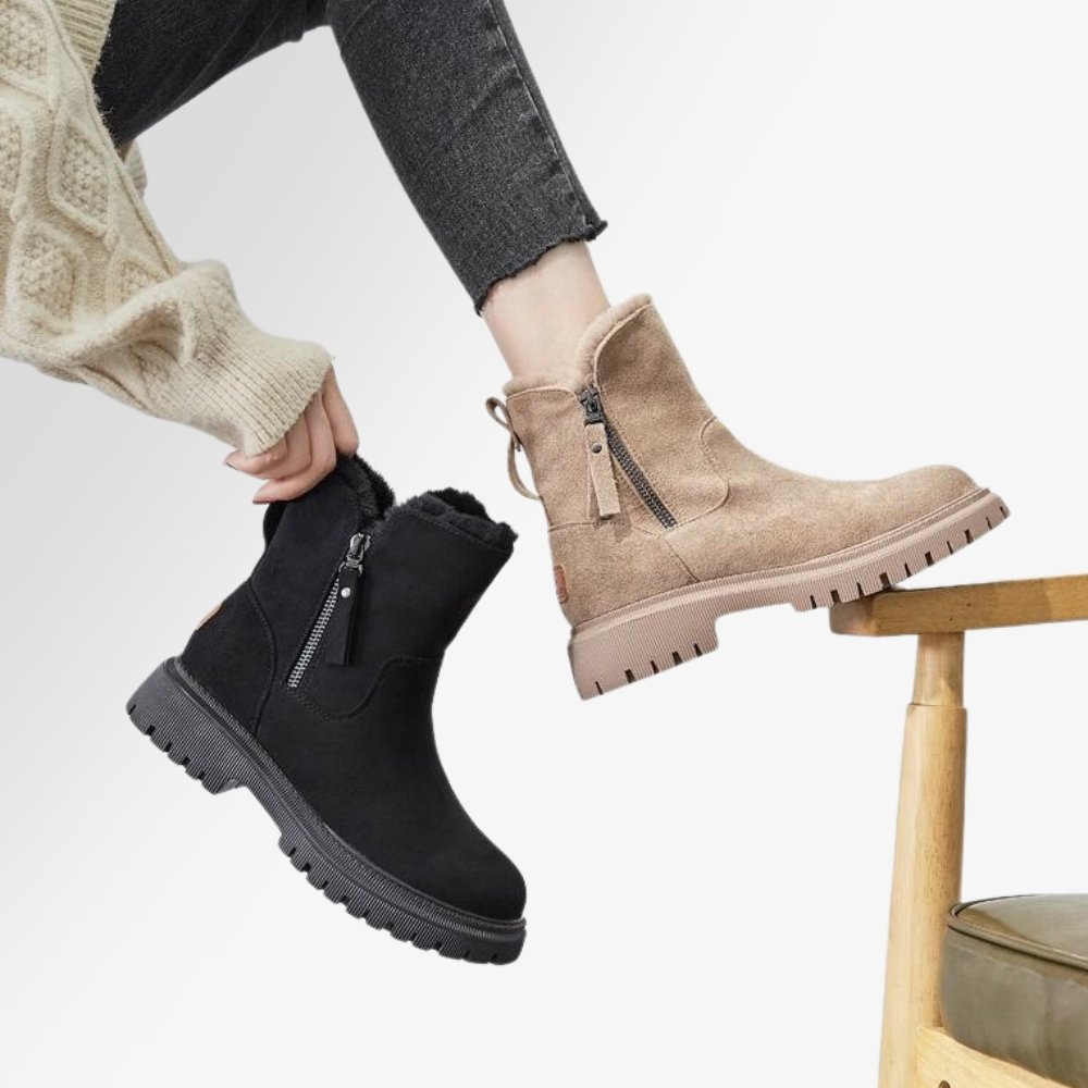 Bottes Hiver en Suède Femme Confortables et Chaudes | WARMSTEP™