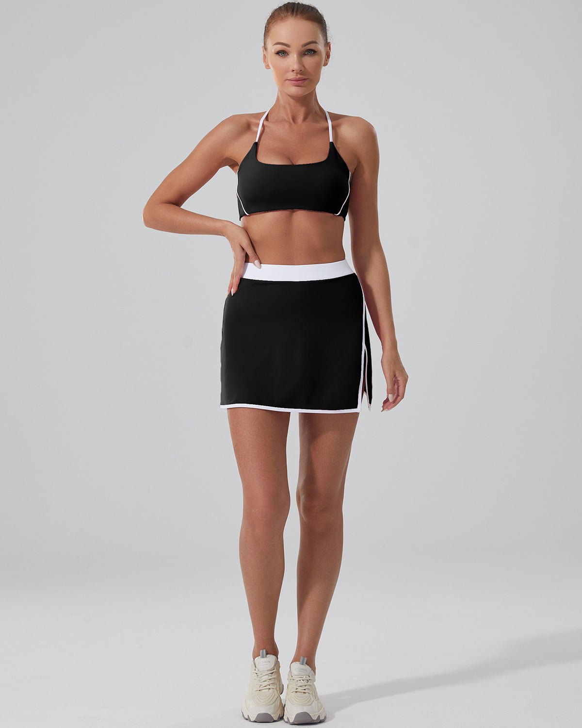 Jupe Sport Noire Élégante | BLACKPEARL