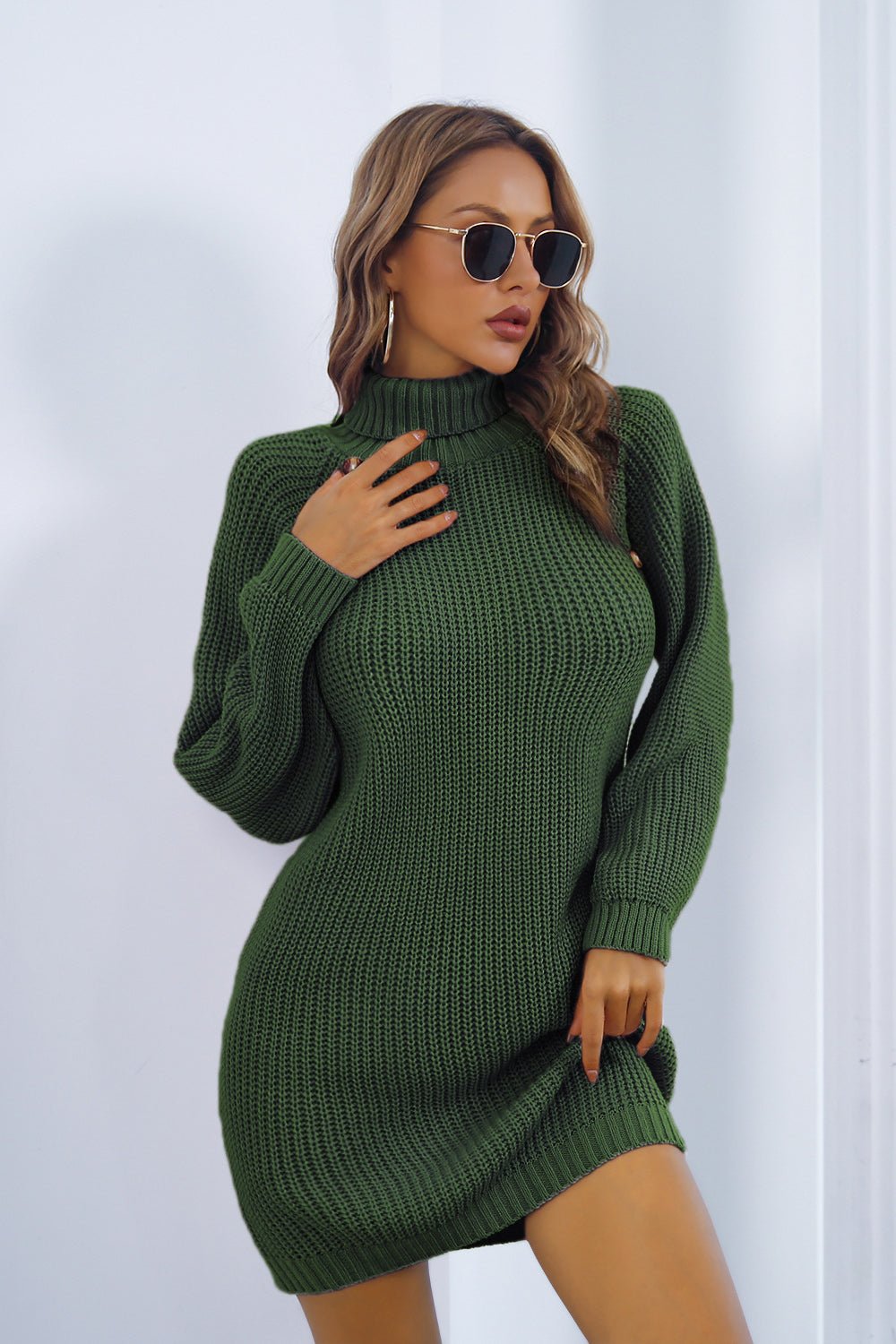 Robe Pull Mini à Col Roulé | FENYA™