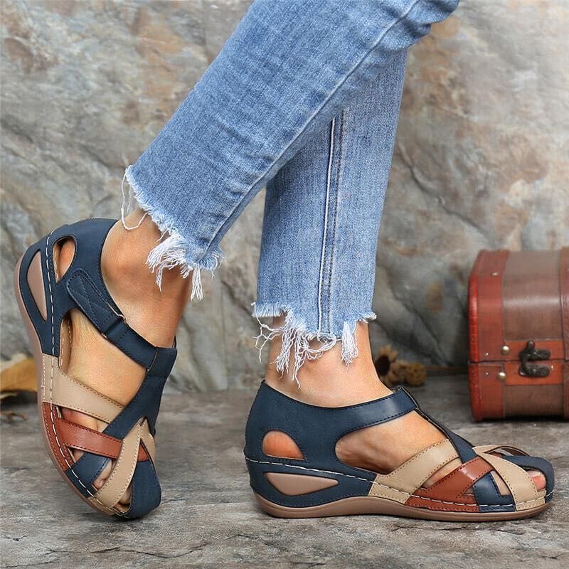 Sandales Orthopédiques Élégantes en Cuir | VINTAGESTEP™