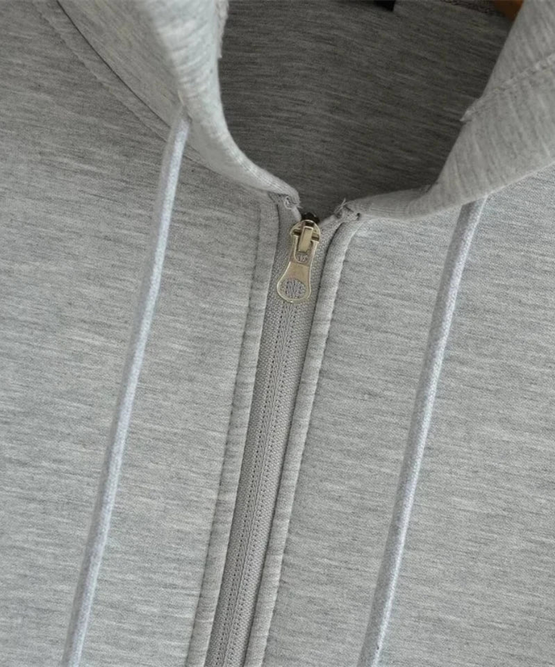 Sweat Femme Capuche Zippé Oversize