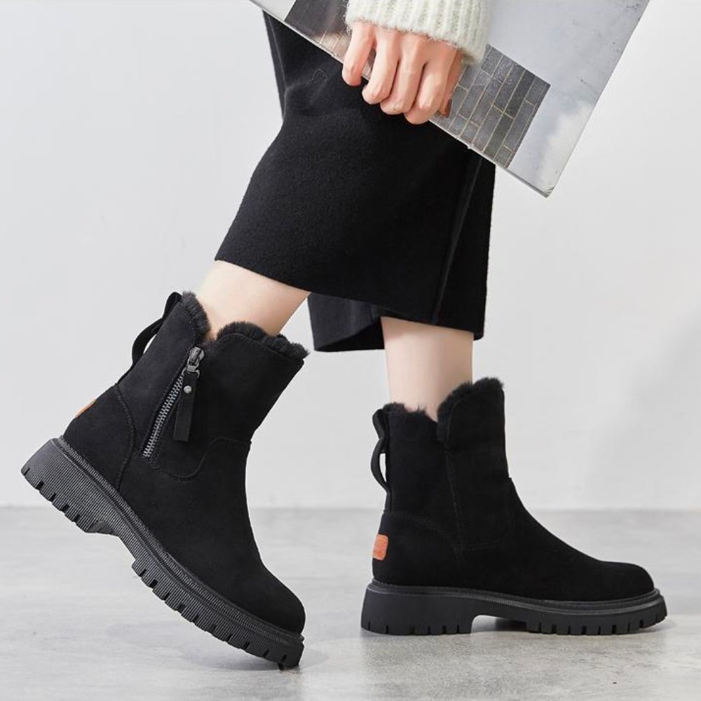 Bottes Hiver en Suède Femme Confortables et Chaudes | WARMSTEP™