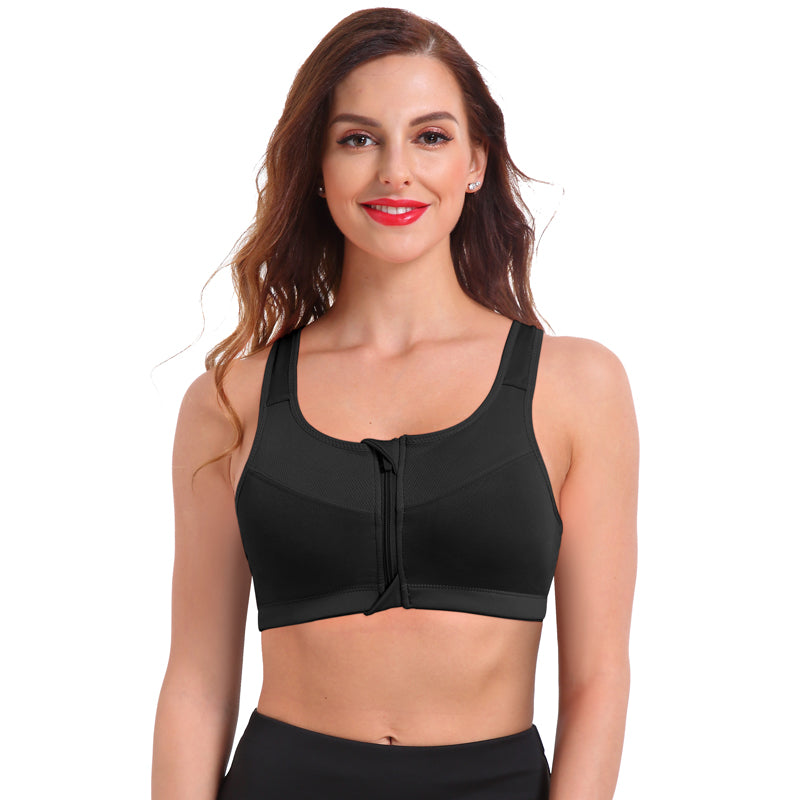 Brassière de sport à Zip Frontal | FITBRA™