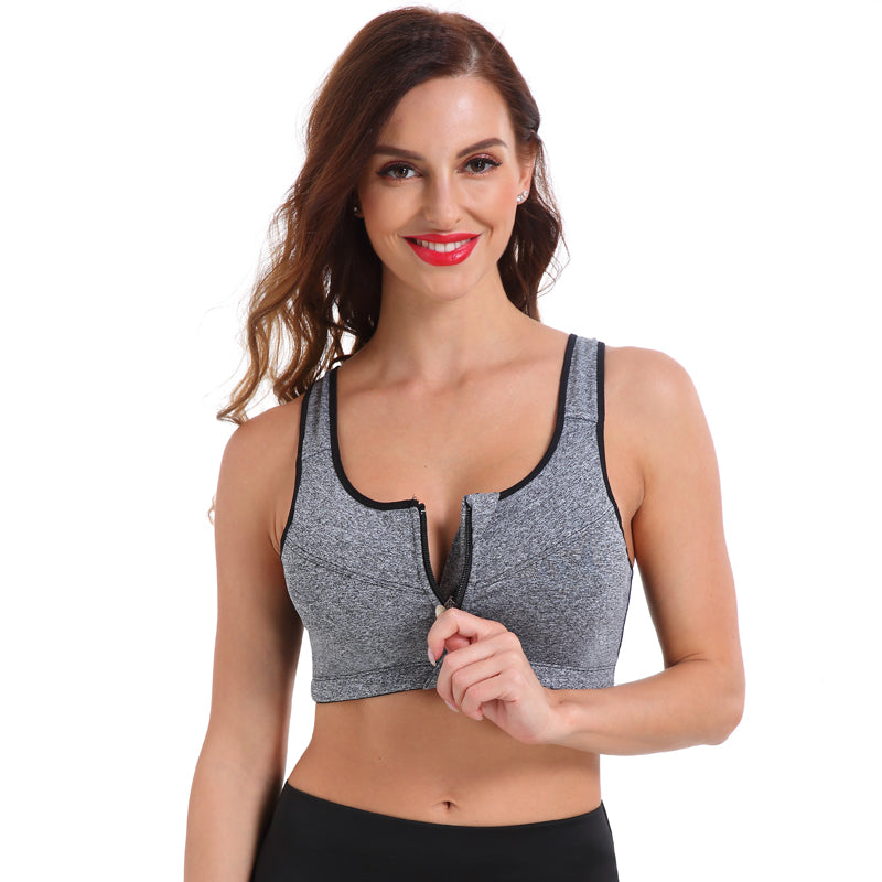 Brassière de sport à Zip Frontal | FITBRA™