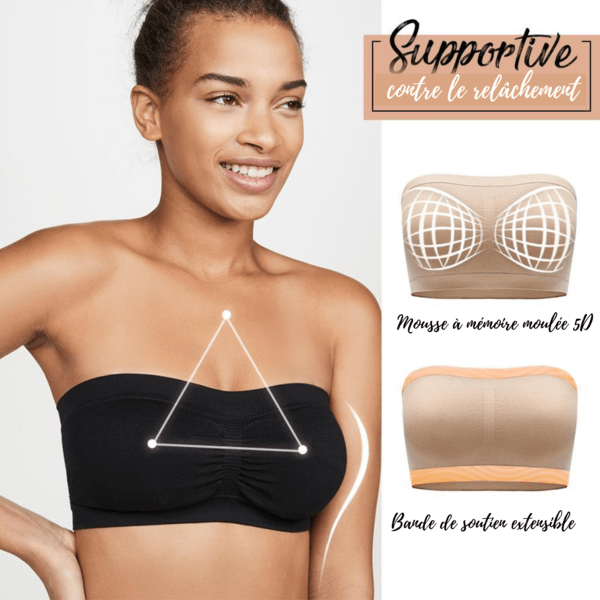 Soutien Gorge Bandeau Sans Armatures & Sans Bretelles | SUPPORTIVA™